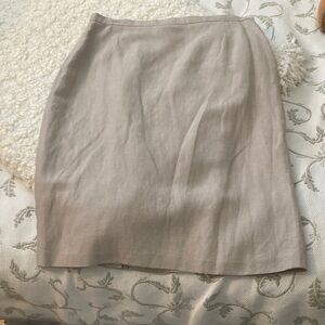 Max Mara wool, linen, silk skirt US size 6-8